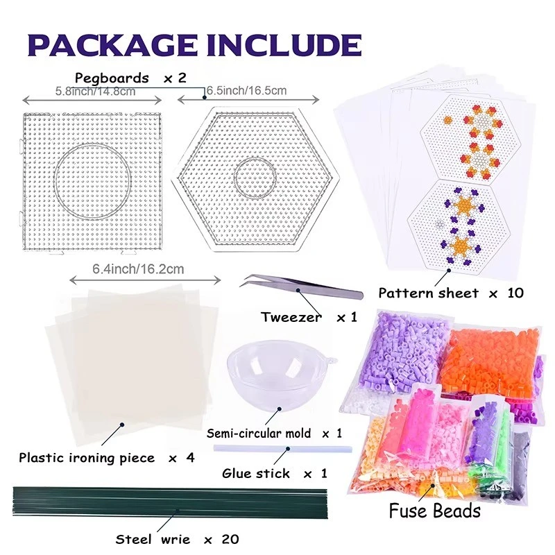 3D Flower Fuse Beads Bouquet Kit best